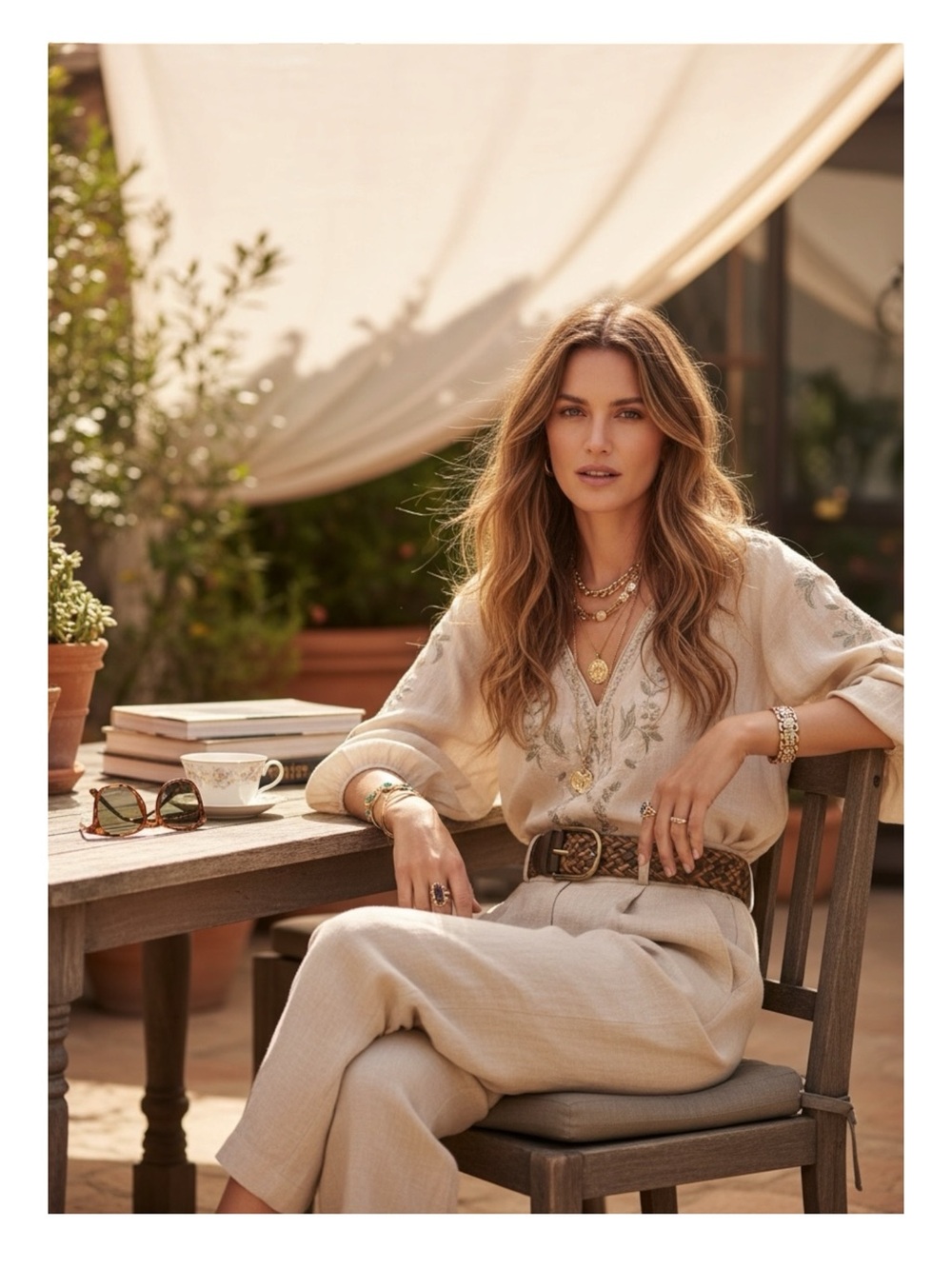 HTF: new Anthropologie x Linea Pelle ❃ Braided Leather Belt ❃ Khaki Brown Root